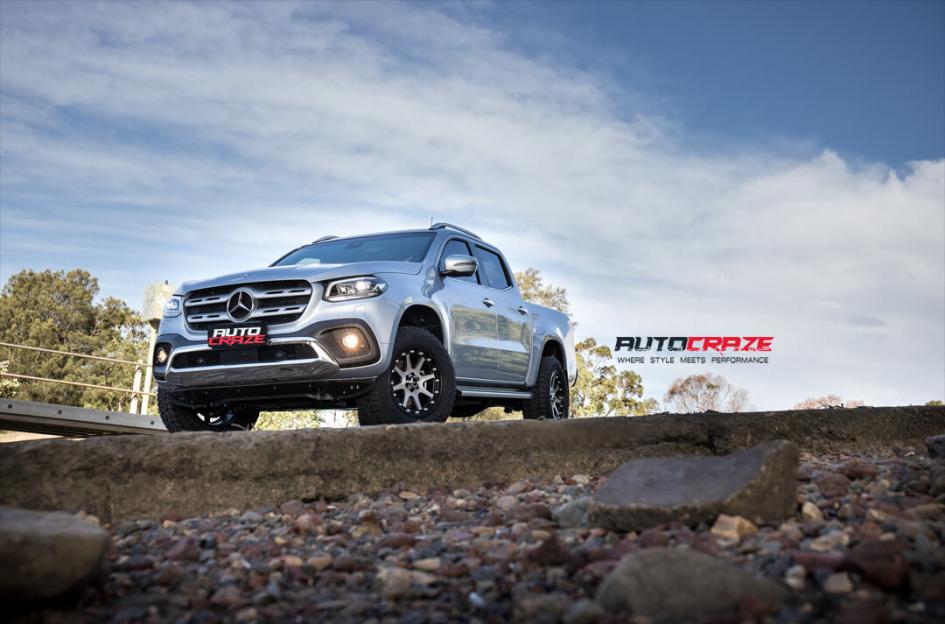 MERCEDES X CLASS ADDICT MATTE BLACK MACHINED FACE